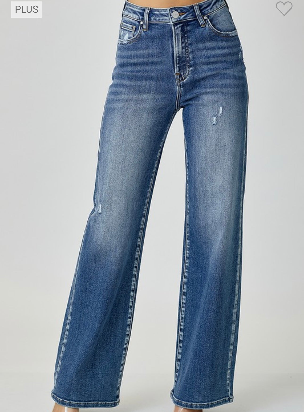 Risen Wide Leg Jeans