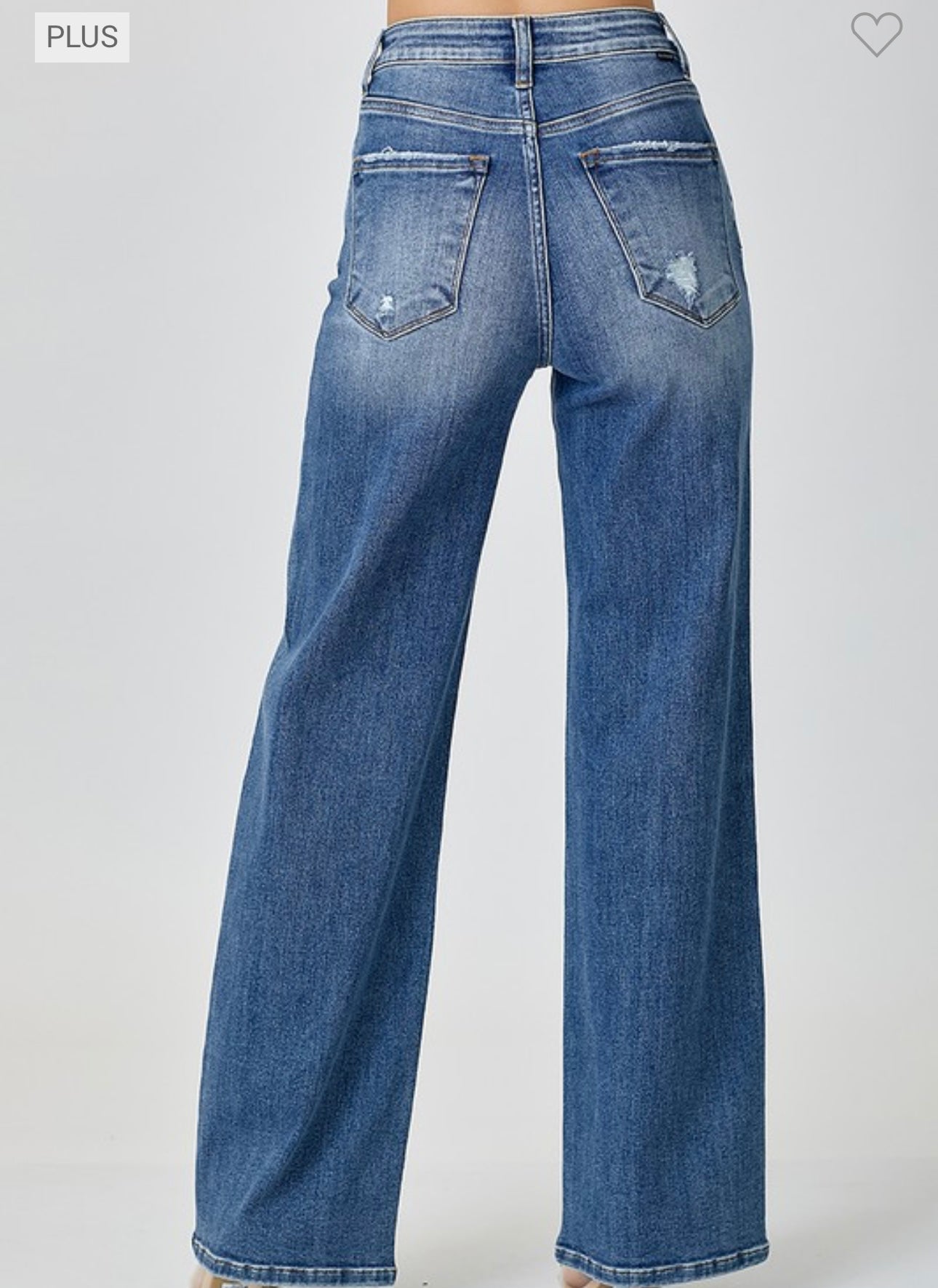 Risen Wide Leg Jeans